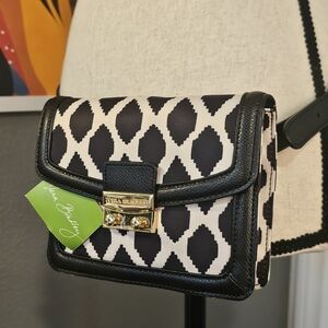 Vera Bradley Black & White Pattern Belt Bag NWT
